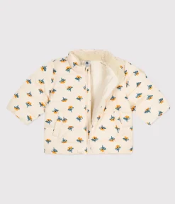 Petit Bateau Jacken, Anoraks*Gemusterter Baby-Anorak mit einziehbarer Kapuze weiss AVALANCHE/ MULTICO
