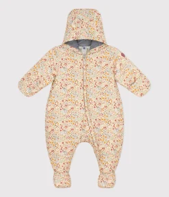 Petit Bateau Jacken, Anoraks*Gemusterter Baby-Schneeanzug weiss AVALANCHE/ MULTICO