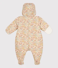 Petit Bateau Jacken, Anoraks*Gemusterter Baby-Schneeanzug weiss AVALANCHE/ MULTICO