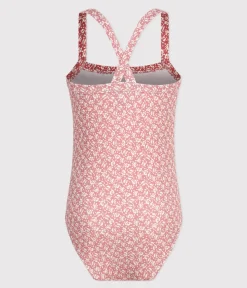 Petit Bateau Bademode, Uv-Kleidung*Gemusterter Kinder-Badeanzug für Mädchen PANTY/ MARSHMALLOW