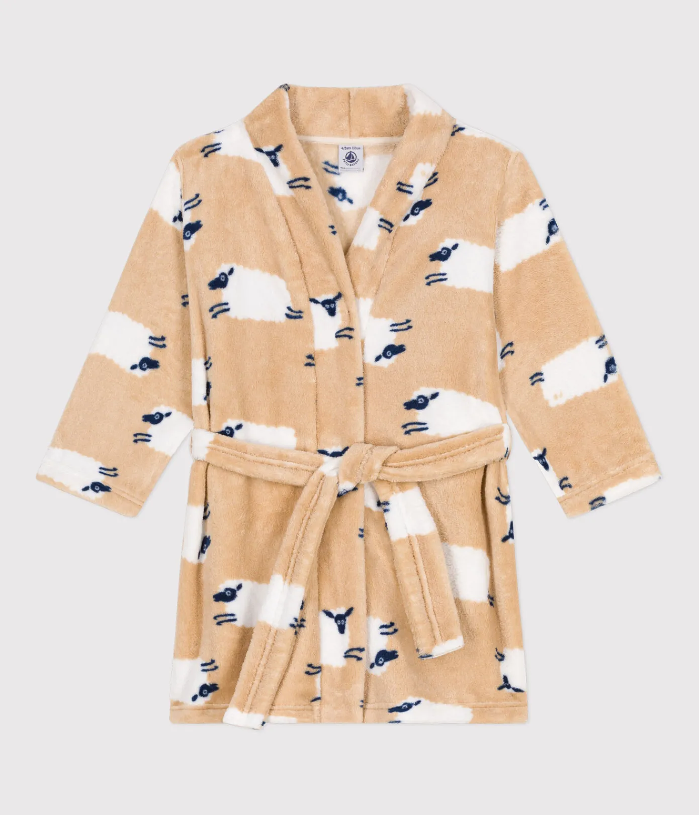 Petit Bateau Heim- Und Badetextilien|Heim- Und Badetextilien*Gemusterter Kinder-Morgenmantel aus Fleece TRENCH/ MULTICO