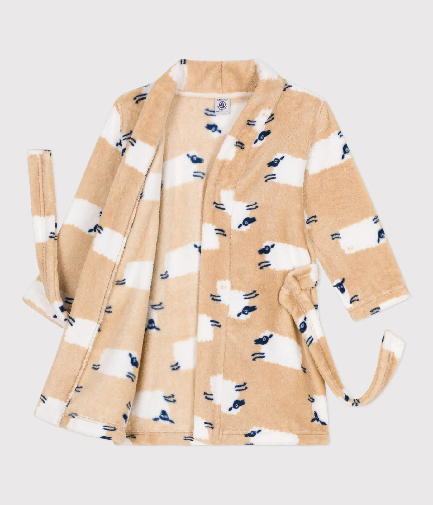 Petit Bateau Heim- Und Badetextilien|Heim- Und Badetextilien*Gemusterter Kinder-Morgenmantel aus Fleece TRENCH/ MULTICO