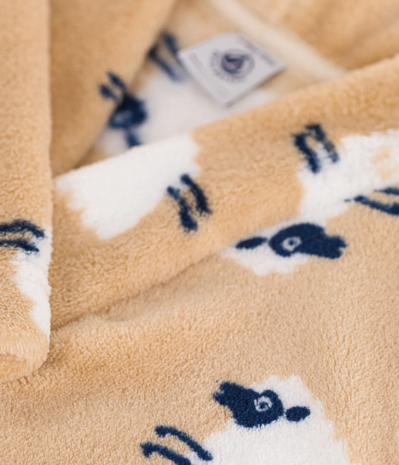Petit Bateau Heim- Und Badetextilien|Heim- Und Badetextilien*Gemusterter Kinder-Morgenmantel aus Fleece TRENCH/ MULTICO
