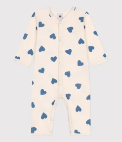 Petit Bateau Schlafanzüge, Strampler*Gemusterter Strampler ohne Füßchen aus Baumwolle blau AVALANCHE/ BEACH