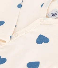 Petit Bateau Schlafanzüge, Strampler*Gemusterter Strampler ohne Füßchen aus Baumwolle blau AVALANCHE/ BEACH
