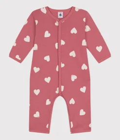 Petit Bateau Schlafanzüge, Strampler*Gemusterter Strampler ohne Füßchen aus Baumwolle rosa ROSEWOOD/ MARSHMALLOW