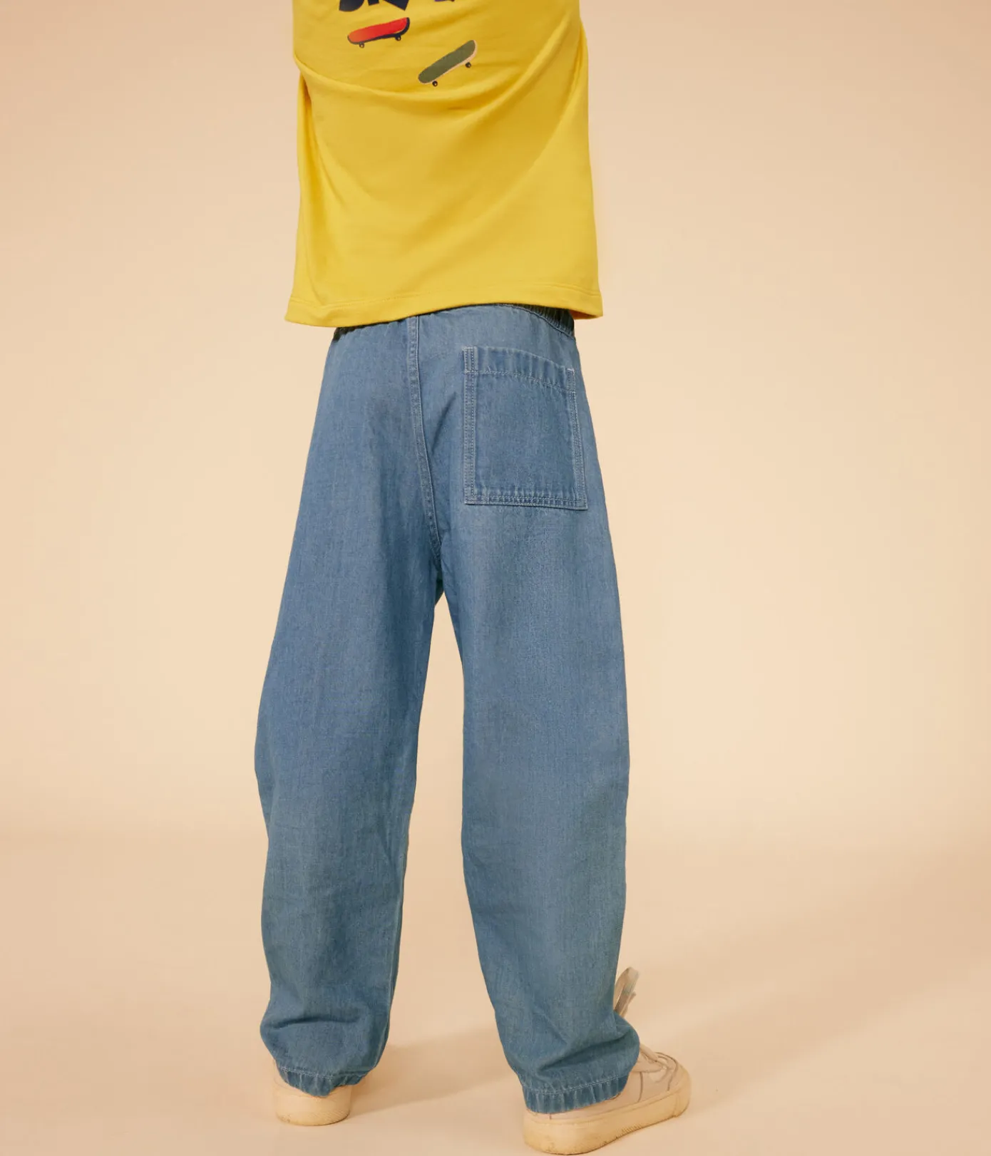 Petit Bateau Shorts, Jeans, Hosen*Gerade geschnittene Hose aus leichtem Denim Kinder/Jungen blau DENIM CLAIR