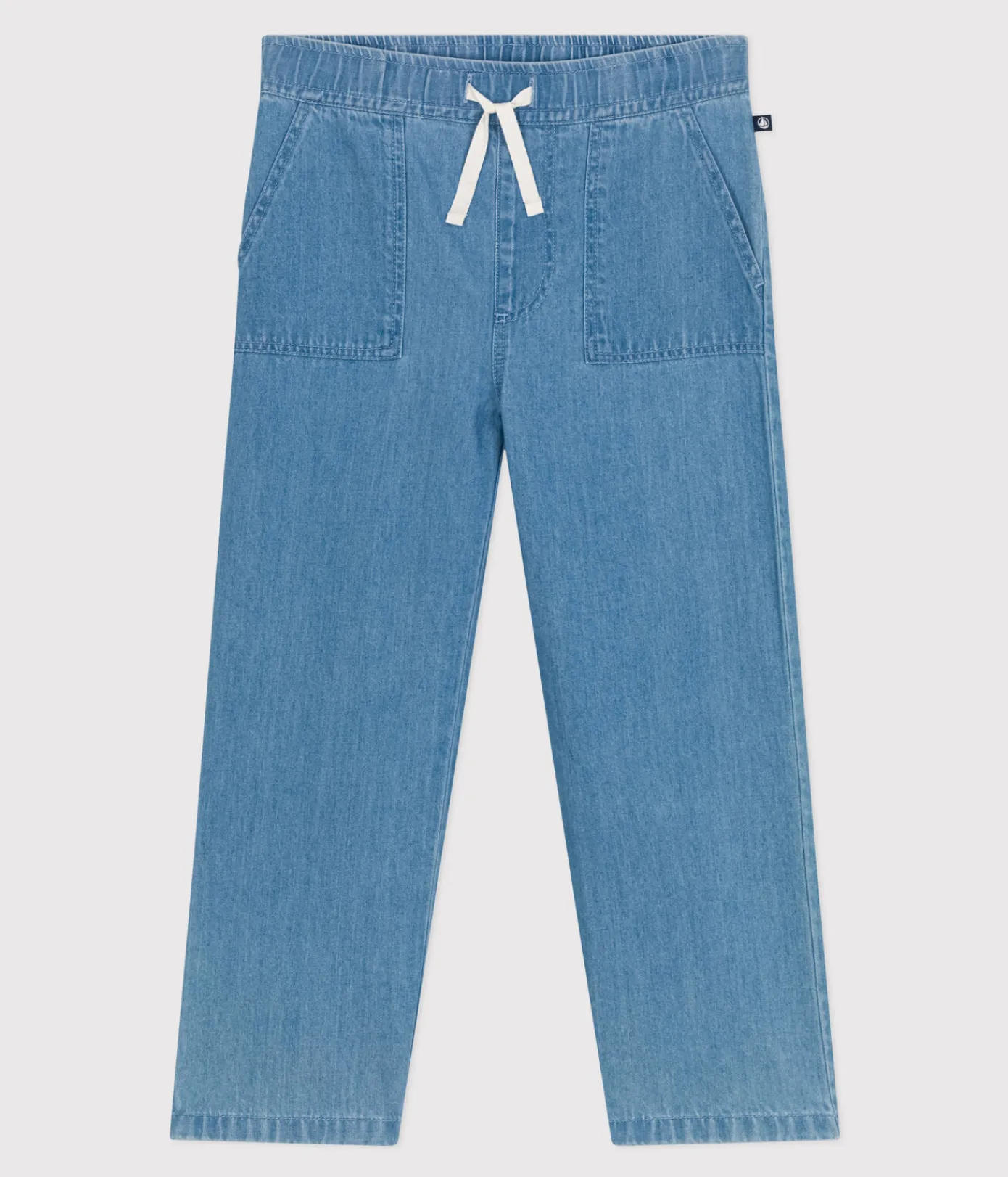 Petit Bateau Shorts, Jeans, Hosen*Gerade geschnittene Hose aus leichtem Denim Kinder/Jungen blau DENIM CLAIR