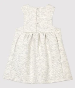 Petit Bateau Kleider*Gestepptes Baby-Kleid für Mädchen beige MONTELIMAR CHINE