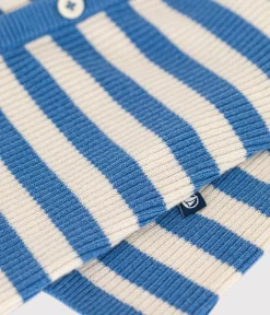 Petit Bateau Sets, Overalls & Latzhosen|Newborn*Gestreifter Baby-Overall aus Woll- und Baumwollstrick blau BEACH/ AVALANCHE