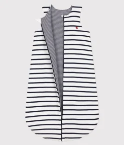 Petit Bateau Schlafsäcke, Decken|Newborn*Gestreifter Babyschlafsack aus Baumwolle TOG-Wert 2 weiss MARSHMALLOW/blau SMOKING
