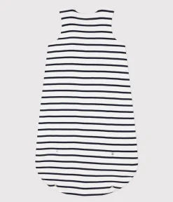 Petit Bateau Schlafsäcke, Decken|Newborn*Gestreifter Babyschlafsack aus Baumwolle TOG-Wert 2 weiss MARSHMALLOW/blau SMOKING