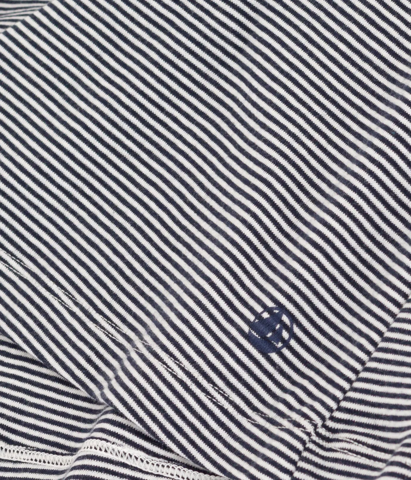 Petit Bateau Homewear|Schlafanzüge, Nachthemden*Gestreiftes Damen-Kurznachthemd aus Baumwolle blau SMOKING/weiss MARSHMALLOW