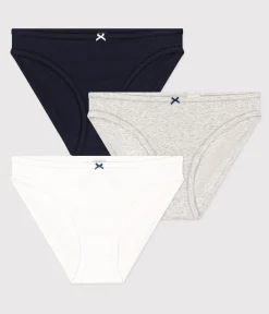 Petit Bateau Bhs, Slips, Bodys*Höschen aus Baumwolle im 3er-Set für Damen variante 1