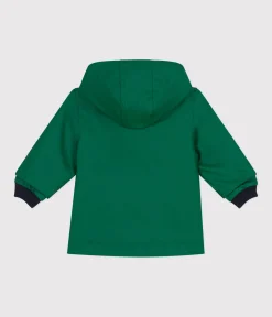 Petit Bateau Jacken, Anoraks*Ikonische Baby-Regenjacke grün JARDIN