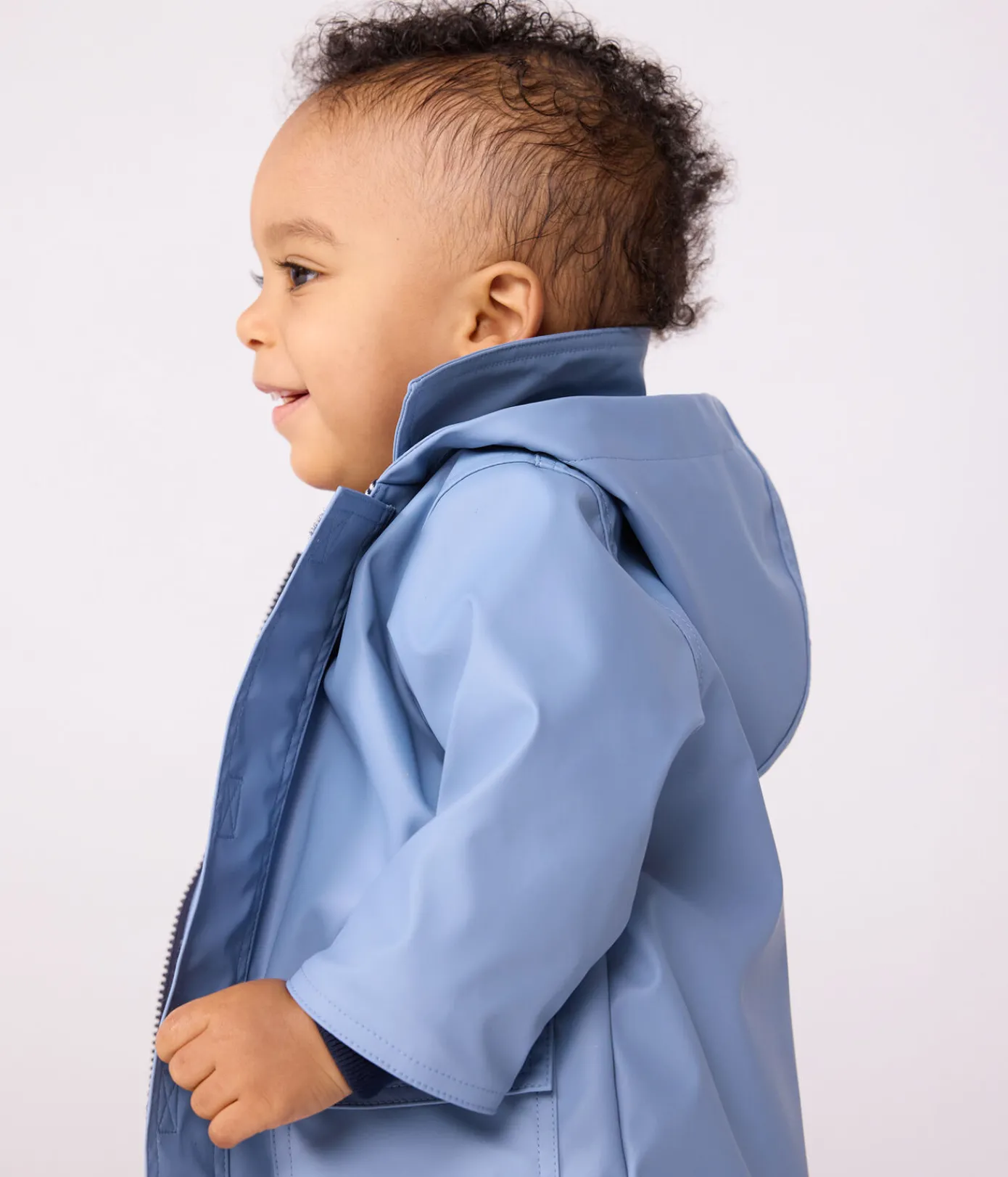 Petit Bateau Jacken, Anoraks*Ikonische einfarbige Baby-Regenjacke ADRIATIC