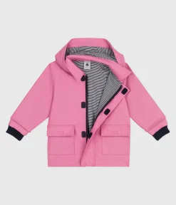 Petit Bateau Jacken, Anoraks*Ikonische einfarbige Baby-Regenjacke BOUDOIR