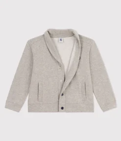 Petit Bateau Sweatshirts, Pullover, Cardigans*Kinder Cardigan aus Baumwolle für Jungen grau CHATON CHINE