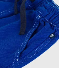 Petit Bateau Shorts, Jeans, Hosen*Kinder Cargo-Bermuda aus Baumwolle blau SURF