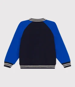 Petit Bateau Mäntel, Jacken, Regenjacken*Kinder College-Jacke aus Molton für Jungen SMOKING/ CALVIN