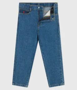 Petit Bateau Shorts, Hosen, Leggings*Kinder- Hose aus Denim blau DENIM MOYEN