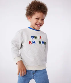 Petit Bateau Sweatshirts, Pullover, Cardigans|Sweatshirts, Pullover, Cardigans*Kinder Unisex-Sweatshirt aus Baumwolle grau BELUGA CHINE