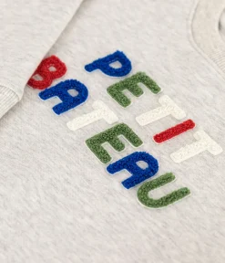 Petit Bateau Sweatshirts, Pullover, Cardigans|Sweatshirts, Pullover, Cardigans*Kinder Unisex-Sweatshirt aus Baumwolle grau BELUGA CHINE