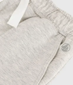 Petit Bateau Shorts, Jeans, Hosen*Kinder-Bermudashorts aus einfarbiger Baumwolle grau BELUGA CHINE