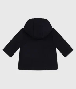 Petit Bateau Jacken, Anoraks*Kinder-Caban aus einfarbiger Schurwolle blau SMOKING