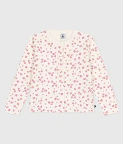 Petit Bateau Sweatshirts, Pullover, Cardigans*Kinder-Cardigan aus bedruckter Baumwolle MILK/ MULTICO