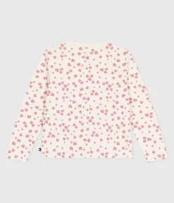 Petit Bateau Sweatshirts, Pullover, Cardigans*Kinder-Cardigan aus bedruckter Baumwolle MILK/ MULTICO