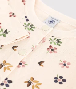 Petit Bateau Sweatshirts, Pullover, Cardigans*Kinder-Cardigan aus Doppeljersey für Mädchen weiss AVALANCHE/ MULTICO