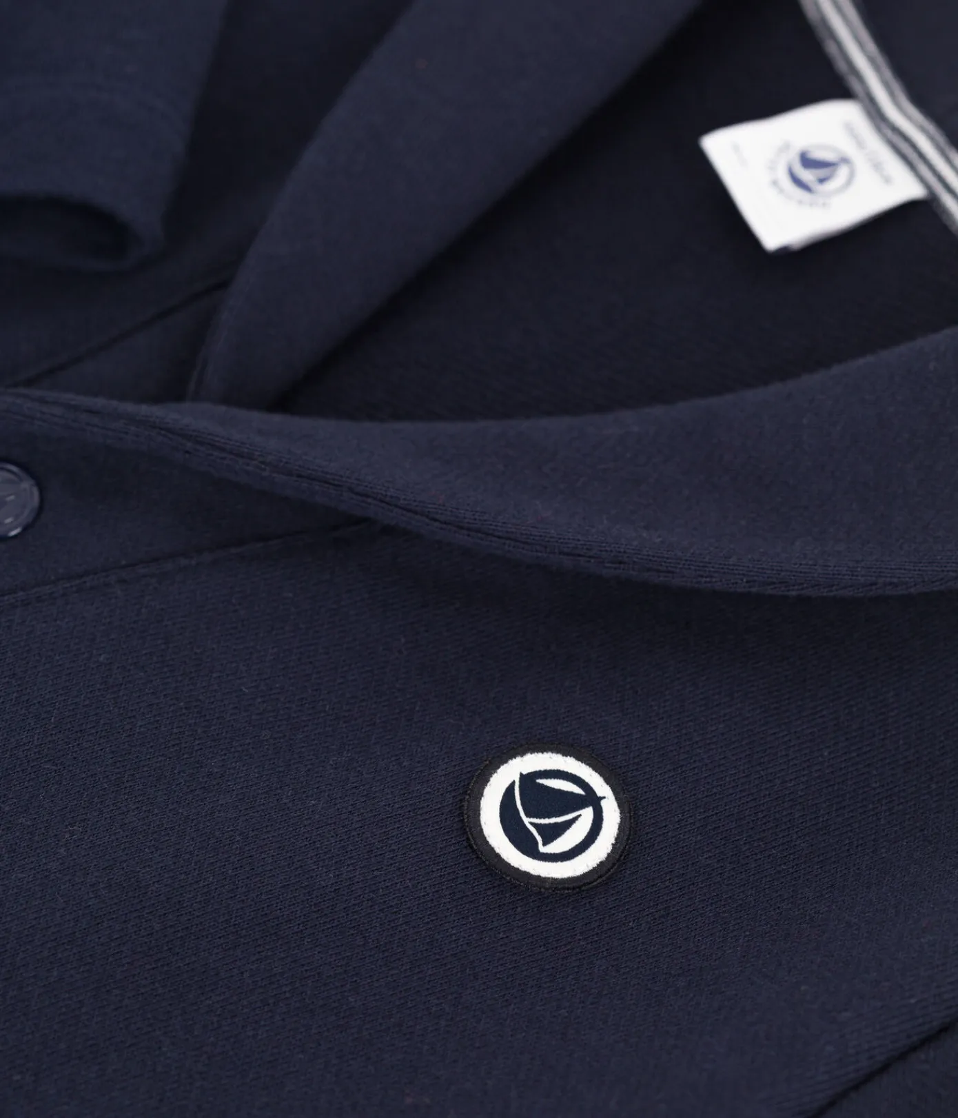 Petit Bateau Sweatshirts, Pullover, Cardigans*Kinder-Cardigan aus einfarbiger Baumwolle blau SMOKING