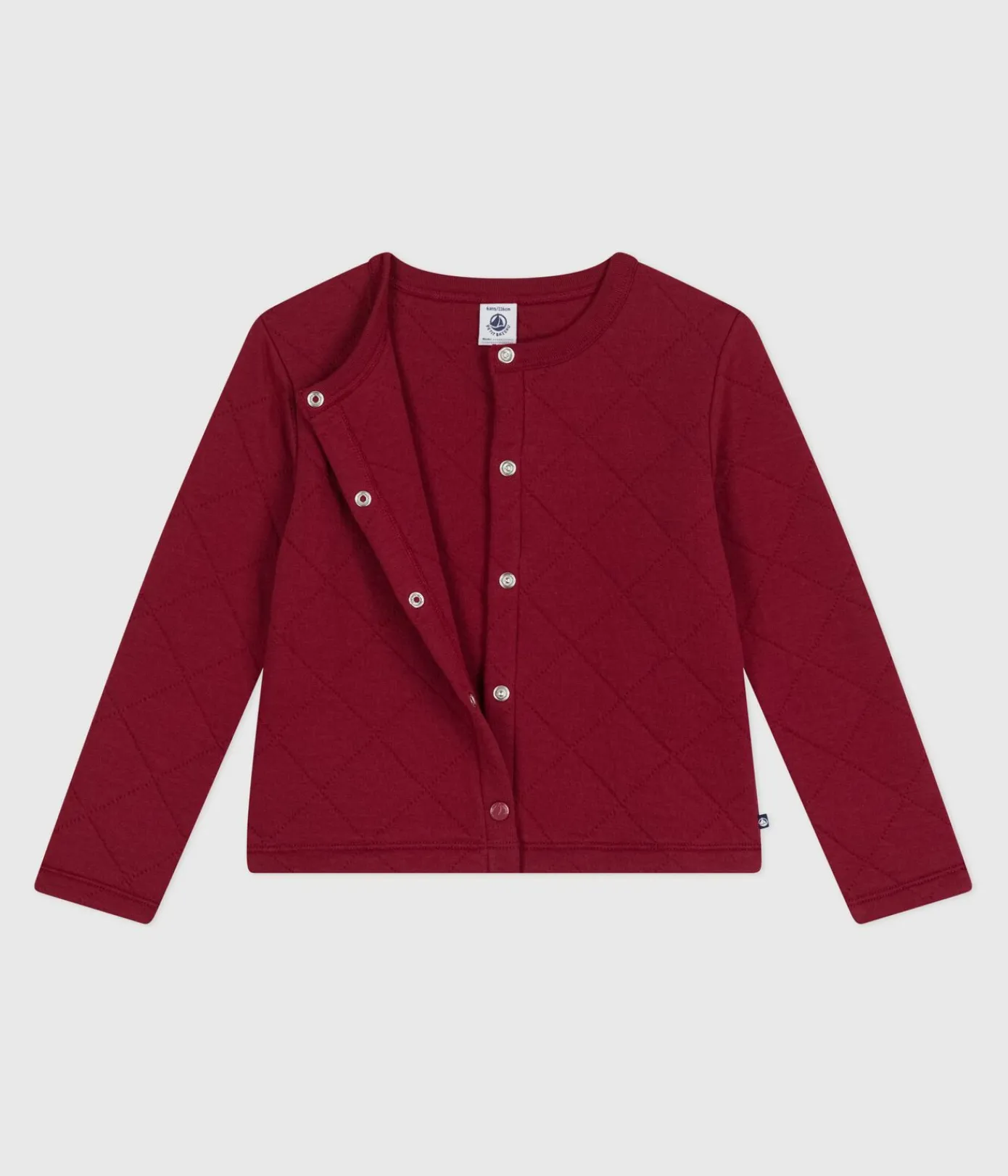 Petit Bateau Sweatshirts, Pullover, Cardigans*Kinder-Cardigan aus einfarbiger Baumwolle AMARANTE