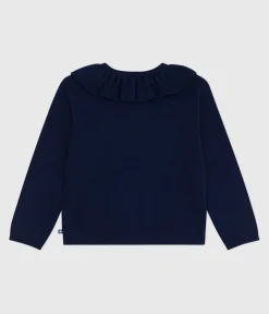 Petit Bateau Sweatshirts, Pullover, Cardigans*Kinder-Cardigan aus einfarbiger Wolle und Baumwolle SOIR