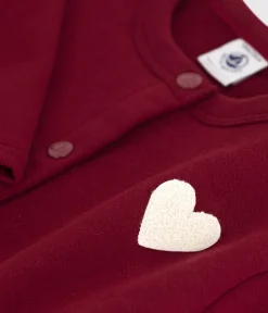 Petit Bateau Sweatshirts, Pullover, Cardigans*Kinder-Cardigan aus Molton für Mädchen AMARANTE