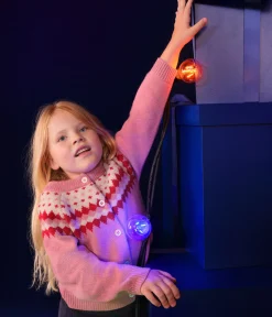 Petit Bateau Sweatshirts, Pullover, Cardigans*Kinder-Cardigan aus Woll- und Baumwoll-Jacquard für Mädchen rosa ROSEWOOD/ AVALANCHE