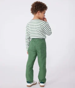 Petit Bateau Shorts, Jeans, Hosen*Kinder-Hose aus Baumwolle grün PALMERAIE