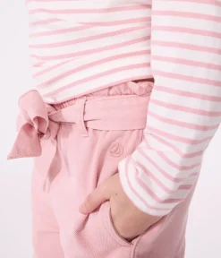 Petit Bateau Shorts, Hosen, Leggings*Kinder-Hose aus Baumwoll-/Lyocell-Mischgewebe. rosa CHARME