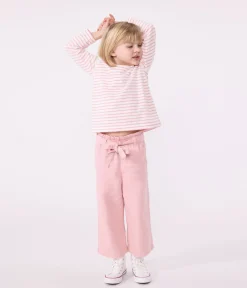 Petit Bateau Shorts, Hosen, Leggings*Kinder-Hose aus Baumwoll-/Lyocell-Mischgewebe. rosa CHARME