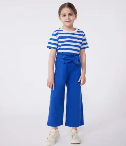 Petit Bateau Shorts, Hosen, Leggings*Kinder-Hose aus Baumwoll-/Lyocell-Mischgewebe. blau SURF