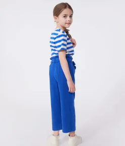 Petit Bateau Shorts, Hosen, Leggings*Kinder-Hose aus Baumwoll-/Lyocell-Mischgewebe. blau SURF