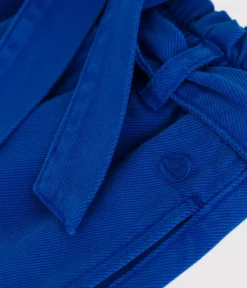 Petit Bateau Shorts, Hosen, Leggings*Kinder-Hose aus Baumwoll-/Lyocell-Mischgewebe. blau SURF