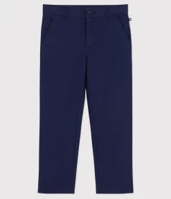 Petit Bateau Shorts, Jeans, Hosen*Kinder-Hose aus Chino für Jungen blau MEDIEVAL