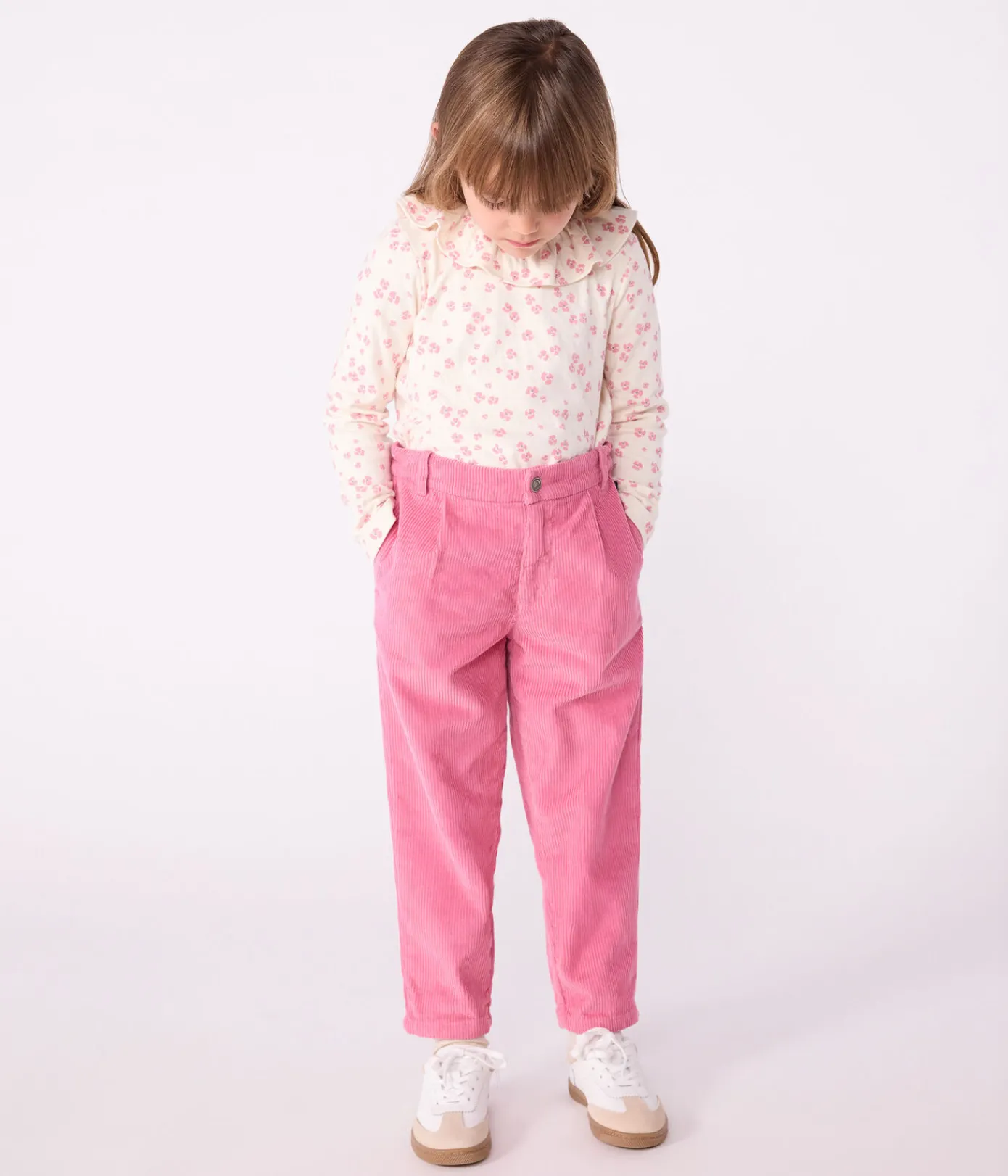 Petit Bateau Shorts, Hosen, Leggings*Kinder-Hose aus einfarbigem Fein-Cord BOUDOIR