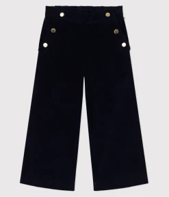Petit Bateau Shorts, Hosen, Leggings*Kinder-Hose aus einfarbigem Fein-Cord blau SMOKING