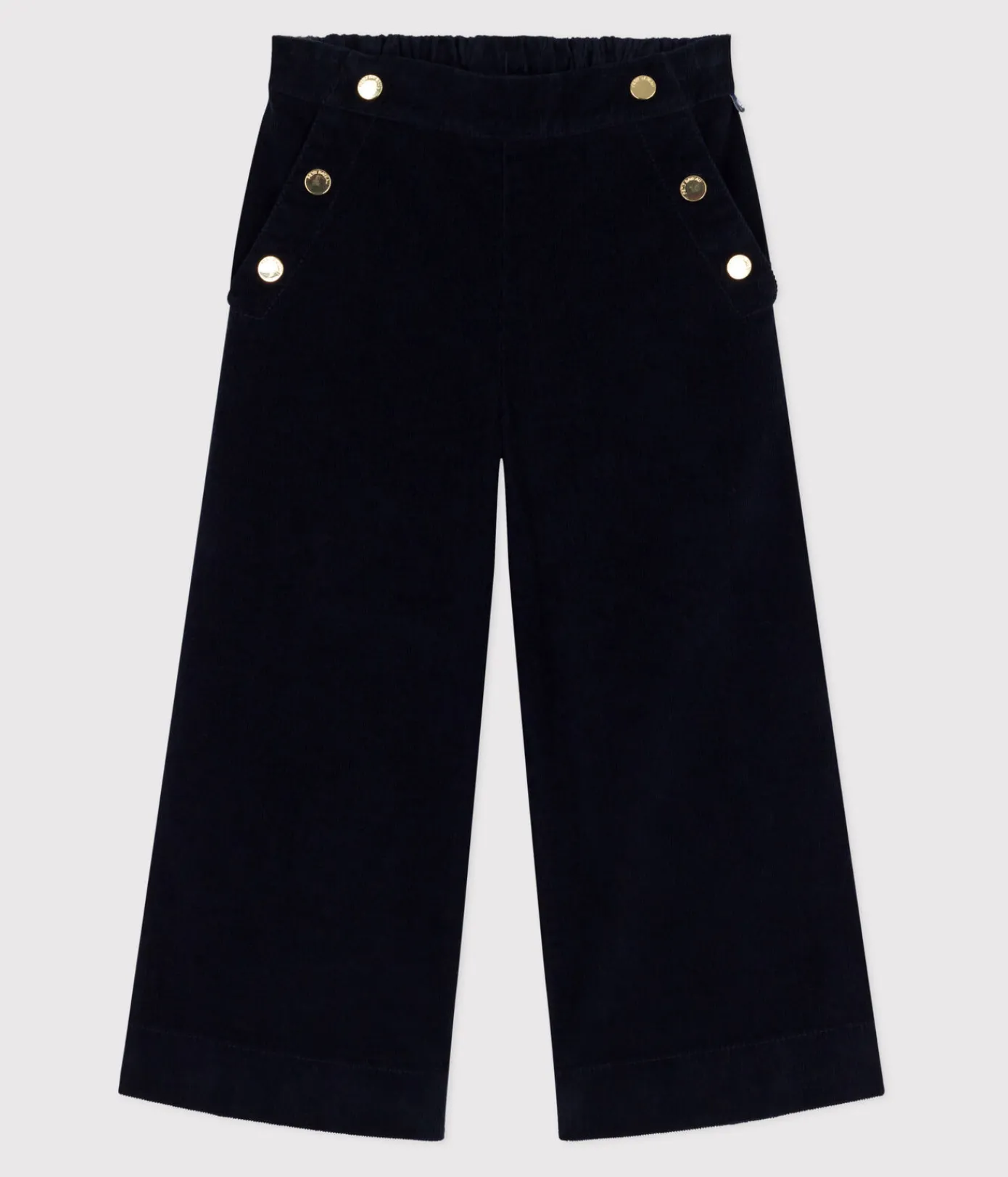 Petit Bateau Shorts, Hosen, Leggings*Kinder-Hose aus einfarbigem Fein-Cord blau SMOKING