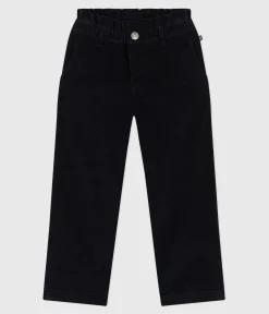 Petit Bateau Shorts, Hosen, Leggings*Kinder-Hose aus einfarbigem Fein-Cord blau SMOKING