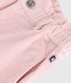 Petit Bateau Shorts, Hosen, Leggings*Kinder-Hose aus einfarbigem Fein-Cord rosa JOLI