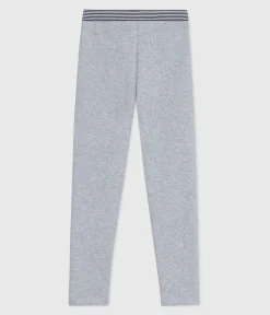 Petit Bateau Shorts, Hosen, Leggings*Kinder-Hose im Leggings-Stil aus einfarbiger Baumwolle grau FUMEE CHINE